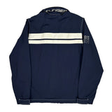 Tommy Hilfiger Striped Windbreaker - Small White Polyester