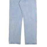 WRANGLER Mens Regular Blue Denim Classic Straight Cotton Jeans W34 L30 Zip
