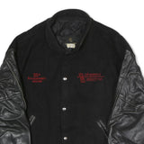 COMFORT ZONE CLOTHING Mens Black & Black Button Jacket XL Cotton Blend Leather