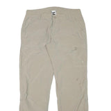 THE NORTH FACE Womens Regular Beige Polyester Blend Zip Trousers W30 L30 Outdoor