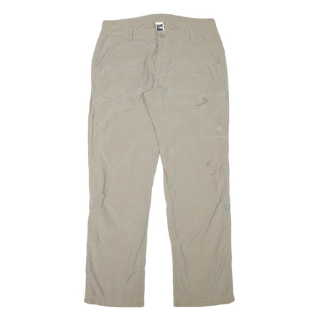 THE NORTH FACE Womens Regular Beige Polyester Blend Zip Trousers W30 L30 Outdoor