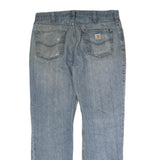 CARHARTT Mens Jeans Blue Relaxed Straight Denim Medium W36 L34 Classic Workwear