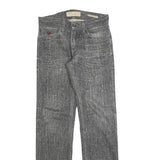 GUESS Mens Slim Jeans Black Denim Stone Wash W29 L34 Premium Cotton Blend Zip