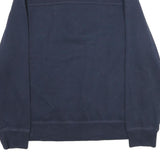 NAUTICA Mens Navy 1/4 Zip Sweatshirt M Cotton Blend Pullover Casual