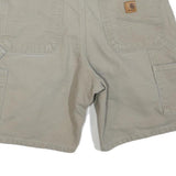 CARHARTT Mens Shorts Beige Casual M W34 Workwear Cotton Blend Durable