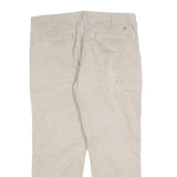 CARHARTT Mens Cotton Blend Beige Regular Fit Straight Leg Trousers W38 L30