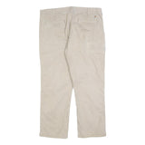 CARHARTT Mens Cotton Blend Beige Regular Fit Straight Leg Trousers W38 L30