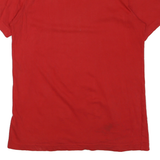 ADIDAS Mens Red Graphic T-Shirt M Short Sleeve Crew Neck Cotton Blend