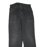 DICKIES Mens Black Regular Fit Straight Leg Trousers W30 L31 Cotton Blend