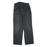 DICKIES Mens Black Regular Fit Straight Leg Trousers W30 L31 Cotton Blend