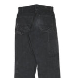 DICKIES Mens Black Regular Fit Straight Leg Trousers W30 L31 Cotton Blend