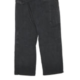 DICKIES Mens Black Regular Fit Straight Leg Trousers W30 L31 Cotton Blend