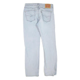 LEVI'S 514 Classic Womens Jeans Light Blue Regular Straight Denim W33 L32 Zip