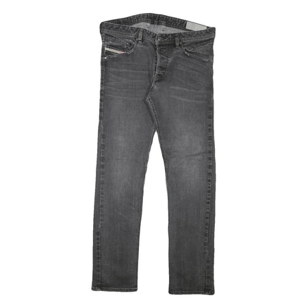 DIESEL Mens Regular Fit Straight Leg Denim Dark W34 L29 Zip Cotton Blend Jeans