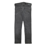 DIESEL Mens Regular Fit Straight Leg Denim Dark W34 L29 Zip Cotton Blend Jeans