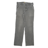 CARHARTT Mens Jeans Grey Relaxed Straight Denim Medium W33 L32 Workwear Utility