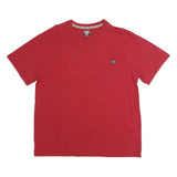 WRANGLER Mens Red T-Shirt XL Short Sleeve Crew Neck Cotton Pocket Casual