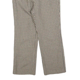 Womens Check Regular Fit Straight Leg Trousers W26 L24 Smart Casual Workwear