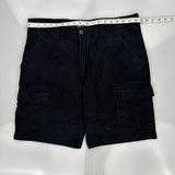 Wrangler Cargo Shorts - 37W 10L Black Cotton