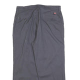 RED KAP Womens Relaxed Grey Cotton Blend Trousers W32 L26 Zip Pocket Workwear