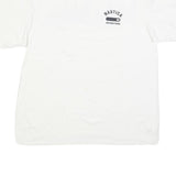 NAUTICA Mens White Graphic T-Shirt M Short Sleeve Crew Neck Sailing Print