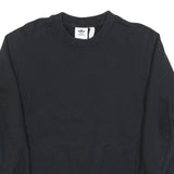 ADIDAS Mens Black Cotton Blend Crew Neck S Casual Sports Sweatshirt