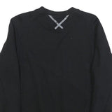 ADIDAS Mens Black Cotton Blend Crew Neck S Casual Sports Sweatshirt