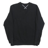 ADIDAS Mens Black Cotton Blend Crew Neck S Casual Sports Sweatshirt