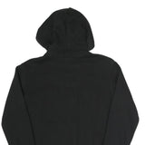 ADIDAS Mens Black Hoodie XS Blue Trefoil Logo Pullover Cotton Blend