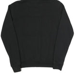 ADIDAS Mens Black Hoodie XS Blue Trefoil Logo Pullover Cotton Blend