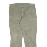CARHARTT Mens Cotton Blend Fawn Regular Straight Trousers W40 L34 Workwear