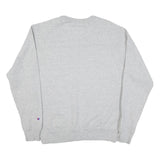 CHAMPION Mens Grey Crew Neck M Cotton Blend Sweatshirt Pullover Casual