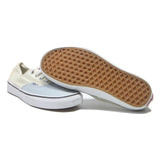 VANS Authentic Womens Low Top Trainers Cream & Blue Cotton Blend UK 5 Casual