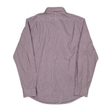 Slim Fit Polo By Ralph Lauren Checked Shirt - Large Red Cotton