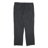 DICKIES Mens Cotton Black Regular Straight Trousers W38 L32 Workwear Zip Closure