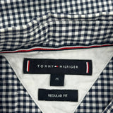 Tommy Hilfiger Checked Short Sleeve Shirt - Medium Black & White Cotton