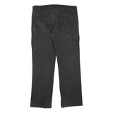 DICKIES Womens Regular Fit Black Denim Jeans W36 L28 Classic Cotton Blend Zip