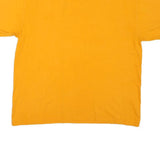 TOMMY JEANS Mens Yellow Graphic T-Shirt L Short Sleeve Crew Neck Logo Print