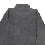 REEBOK Mens Grey Jacket M Polyester Plain Zip Casual Sports Zip-Up