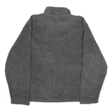 REEBOK Mens Grey Jacket M Polyester Plain Zip Casual Sports Zip-Up