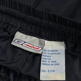 Reebok Track Pants - Large Blue Nylon