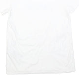 LEVI'S Womens White Logo Graphic T-Shirt XS Short Sleeve Crew Neck Cotton