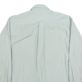TOMMY HILFIGER Mens Green Check Shirt M Classic Fit Button-Down Collar Long