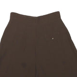 Womens Brown Casual Polyester Blend Shorts M W26 Pleated High Waist