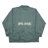 GO WEST Mens Green Nylon South Pacific Jacket XL Windbreaker Zip Pockets