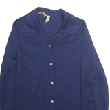GAR-MET Womens Blue Shirt L Button Down Long Sleeve Classic Style