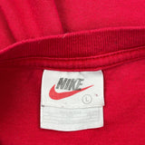 Nike T-Shirt - Large Red Cotton