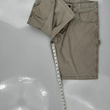 Wrangler Carpenter Shorts - 33W 10L Beige Cotton