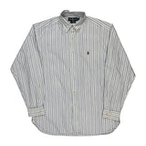 Ralph Lauren Striped Shirt - Large White Cotton