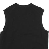 DOCKERS Mens Black & Grey Patterned Sleeveless V-Neck Patterned Basic Knit S